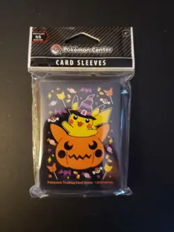 Pokemon Card Sleeves Pumpkin Pikachu - Image 3