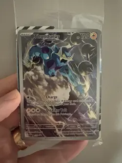 Pokemon Black Bolt ETB Thundurus SVP 209 Promo Pokemon Center Stamped SEALED - Image 1