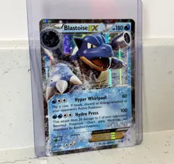 Pokemon Blastoise EX 17/83 LP-MP Generations Half Art Holo Card 2016 - Image 3