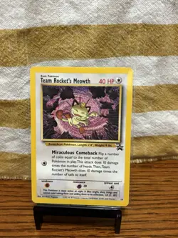 Pokemon TCG Team Rocket's Meowth #18 Black Star Promo 2000 - Image 1