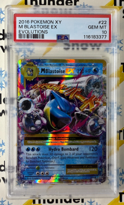 ⚡❄ 2016 Pokemon XY M Blastoise ex Evolutions #22 PSA 10 - Image 1