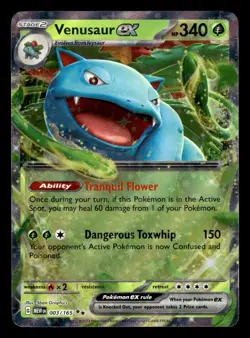 Venusaur ex 003/165 Double Rare 151 Set Pokemon Card - Image 1