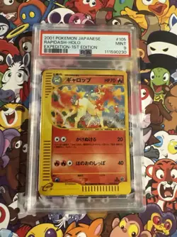 2x Rapidash 105/128 Expedition 1st Edition PSA 9 Mint Holo Rare Pokemon Card - Image 2