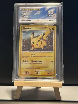 Pikachu World Collection 2010 Portuguese ACE 10 Holo Promo Pokemon Card - Image 1