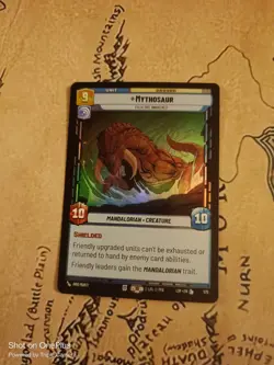 Star Wars Unlimited - Legends of the Force Mythosaur foil Legendary Card - Image 1
