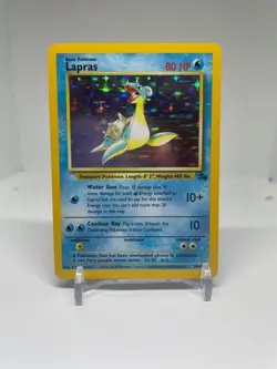 Lapras - 10/62 - Pokemon Fossil Unlimited Holo Rare Card Vintage WOTC MP - Image 1