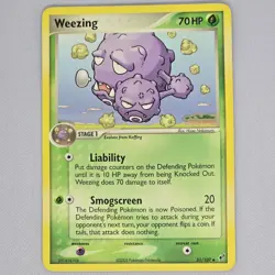 Weezing 51/107 Deoxys Regular Uncommon Vintage Pokemon Card TCG English LP - Image 1