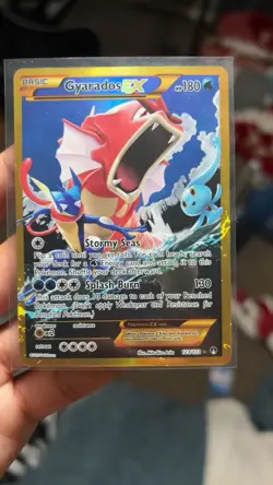Pokemon Gyarados EX TCG Breakpoint Holo Card 123/122 2016 Secret Rare Shiny - Image 1