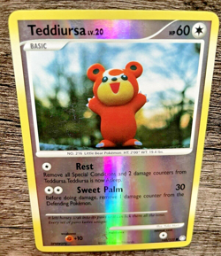 Pokemon TCG Card Teddiursa - 105/123 - Reverse Holo Mysterious Treasures - LP - Image 5