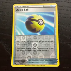 Quick Ball 179/202 Pokemon Sword & Shield Base Set Reverse Holo Uncommon Card NM - Image 1