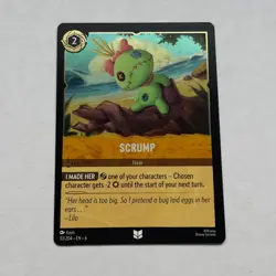 Scrump 33/204 Disney Lorcana Azurite Sea Uncommon Cold Foil Card NM - Image 1