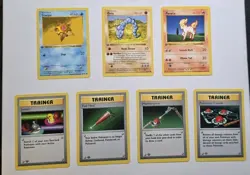 Pokemon 1st Edition Shadowless Collection - 7 cards - M/NM - Image 1