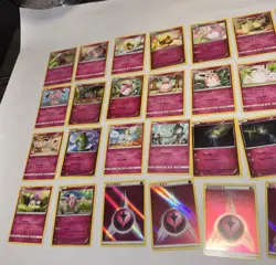 40 LOT Pokemon Cards DISCONTINUED FAIRY PINK Lot Holo Rare TCG ALL DIFFERENT - Image 2