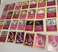 40 LOT Pokemon Cards DISCONTINUED FAIRY PINK Lot Holo Rare TCG ALL DIFFERENT - Image 3