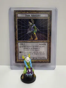 Yu-Gi-Oh Dungeon Dice Monsters - Figure & Card - Dark Assailant - Image 1