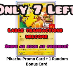 【Presale】Pikachu 020/M-P McDonald's Promo Pokemon Card Japanese + 1 Random - Image 1