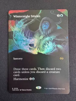 Winternight Stories (Borderless Foil) Rare MTG Tarkir Dragonstorm - NM/M - Image 1
