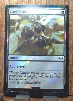 MTG🎇 Dark Ritual (SURGE FOIL) Warhammer 40,000 - NEAR MINT Pack Fresh 😍 - Image 1