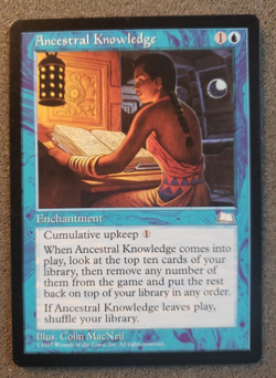 Ancestral Knowledge - M:TG Weatherlight (NM/M) Blue (DS3D1PD)................... - Image 1