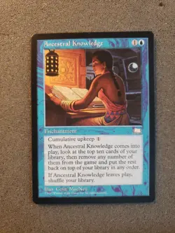 Ancestral Knowledge - M:TG Weatherlight (NM/M) Blue (DS3D1PD)................... - Image 5