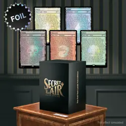 MAGIC THE GATHERING : SECRET LAIR DROP - FULL TEXT LANDS FOIL New & Sealed MTG - Image 1