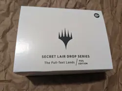 MAGIC THE GATHERING : SECRET LAIR DROP - FULL TEXT LANDS FOIL New & Sealed MTG - Image 2