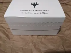 MAGIC THE GATHERING : SECRET LAIR DROP - FULL TEXT LANDS FOIL New & Sealed MTG - Image 3