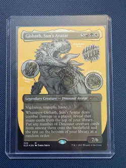 MTG Gishath, Sun’s Avatar (Foil Etched) Secret Lair Drop Series (SLD) NM - Image 1