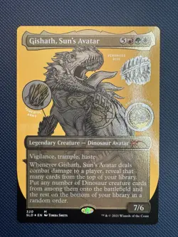 MTG Gishath, Sun’s Avatar (Foil Etched) Secret Lair Drop Series (SLD) NM - Image 2
