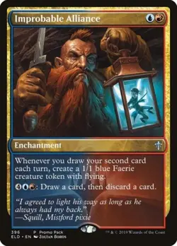 Improbable Alliance -Foil Near Mint MTG Promo Pack: Throne of Eldraine - Image 1