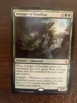 Magic the Gathering Duel Deck Zendikar vs Eldrazi FOIL X1 Avenger of Zendikar - Image 1