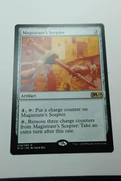 MTG Magistrate's Scepter x1- -Core Set 2019-Lightly Played - Image 1