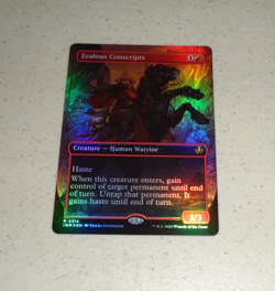 ~1x Zealous Conscripts FOIL Borderless x1 ~NM~ INR Magic the Gathering MTG~ - Image 1