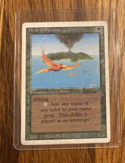 MTG Birds of Paradise Revised Edition Lightly Played - Image 3