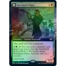 Foil Howlpack Piper (extended Art) M/NM Magic MTG Innistrad: Crimson Vow - Image 1