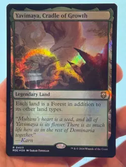 1X RIPPLE FOIL Yavimaya, Cradle of Growth MINT MTG Magic MH3 Commander CEDH - Image 2