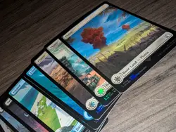 MTG Final Fantasy Basic Lands Complete Set of 32 Full Art Land Foil And Regular - Image 2