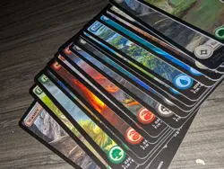 MTG Final Fantasy Basic Lands Complete Set of 32 Full Art Land Foil And Regular - Image 4