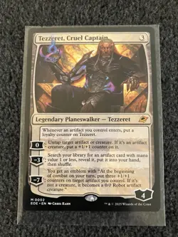 Magic The Gathering MTG - Tezzeret, Cruel Captain - EOE - Image 1