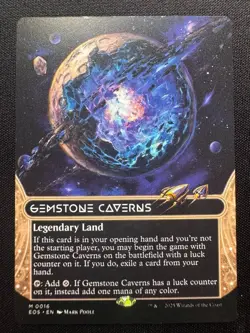 Gemstone Caverns - Borderless - MTG #016 Edge of Eternities: Stellar Sights - NM - Image 1