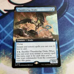 Thunderclap Drake (Extended Art) Commander: Outlaws of Thunder Junction Regular - Image 1