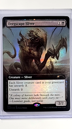 2022 MTG Magic the Gathering Secret Lair Drop Borderless Foil Dregscape Sliver - Image 1