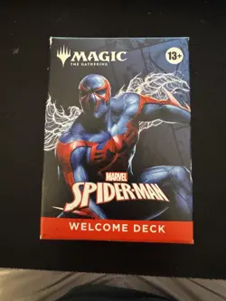 SDCC 2025 Hasbro Magic the Gathering Spider-Man Welcome Deck Blue Miguel O'Hara - Image 1