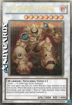 COLOSSAL FIGHTER • (Combattente Colossale) • Ultimate • TU05 EN000 • YUGIOH! - Image 1