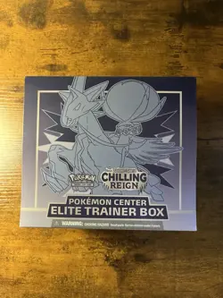 Pokemon Center Chilling Reign ETB Ice Rider Calyrex Elite Trainer Box ETB SEALED - Image 1
