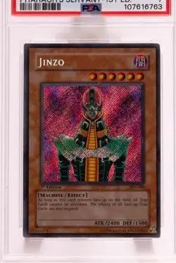 💎 Yugioh Jinzo - PSV-000 - 1st Edition - Secret Rare - PSA 7 - Image 3
