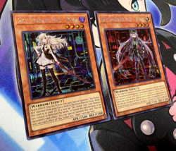 Sky Striker Ace Raye & Roze SECRET YuGiOh ALT ART Asian English SLF1-AE035, 36 - Image 2