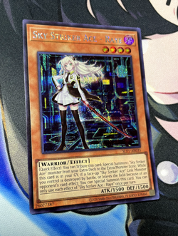 Sky Striker Ace Raye & Roze SECRET YuGiOh ALT ART Asian English SLF1-AE035, 36 - Image 4