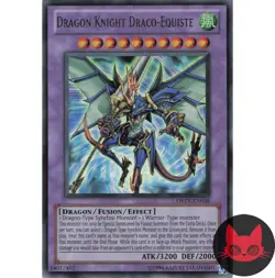 Yugioh Dragon Knight Draco-Equiste DREV-EN038 Ultra Rare NM - Image 1