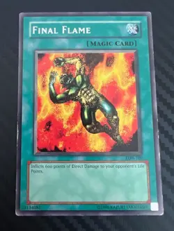 Yugioh Final Flame LOB-100 Rare Unlimited Edition HP - Image 1